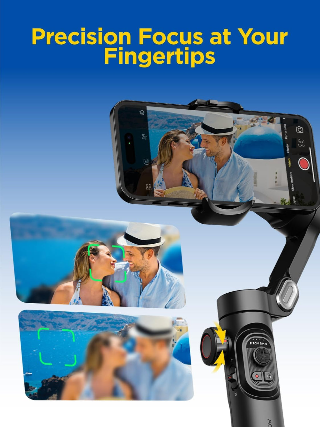 Smart XE w/Focus/Object Track Gimbal Stabilizer for iPhone Gimbal | Foldable Handheld Phone Stabilizer for Video