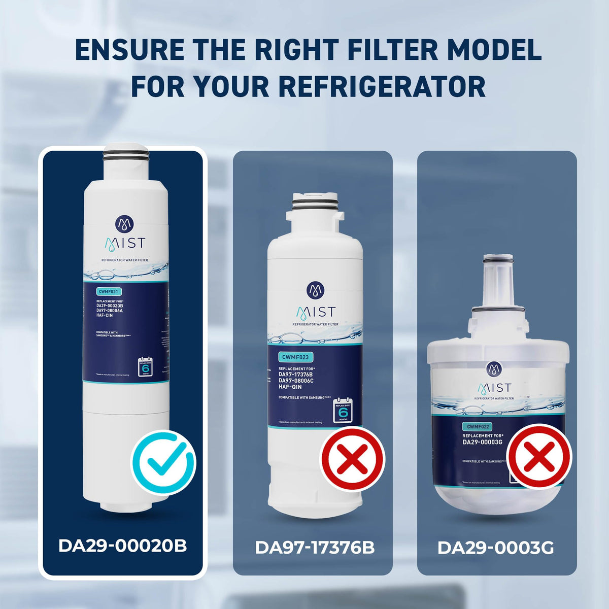 DA29-00020B Water Filter, 1 Pack