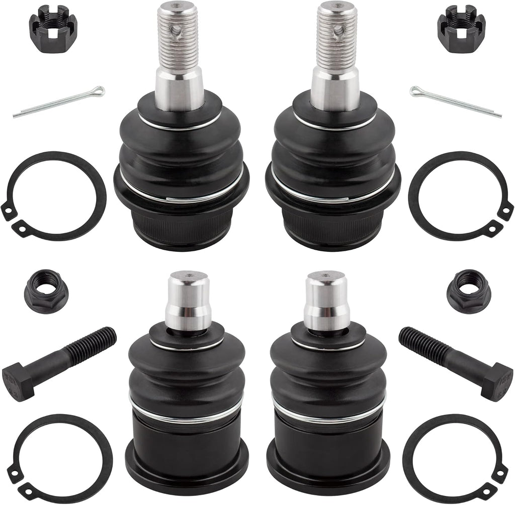 BOXI 4pcs Front Upper & Lower Ball Joints Fit for Ford Explorer Explorer Sport Trac Ranger 1995-2005/Mazda B2500 B3000 B4000 1998-2007/Mercury Mountaineer 1997-2001 - 2WD/4WD | K80012 K8695T