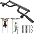 Pull Up Bar Wall Mount 440 LBS Capacity Doorway Chin Up Bar Multifunctional Steel Chinup Bar with with Resistance