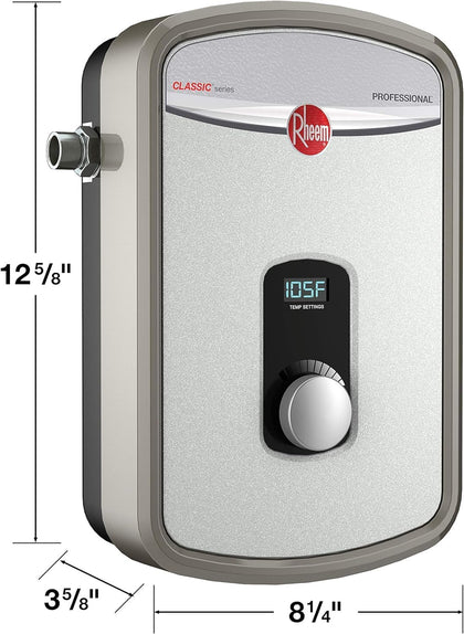240V Heating Chamber RTEX-13 Residential Tankless Water Heater, GRAY