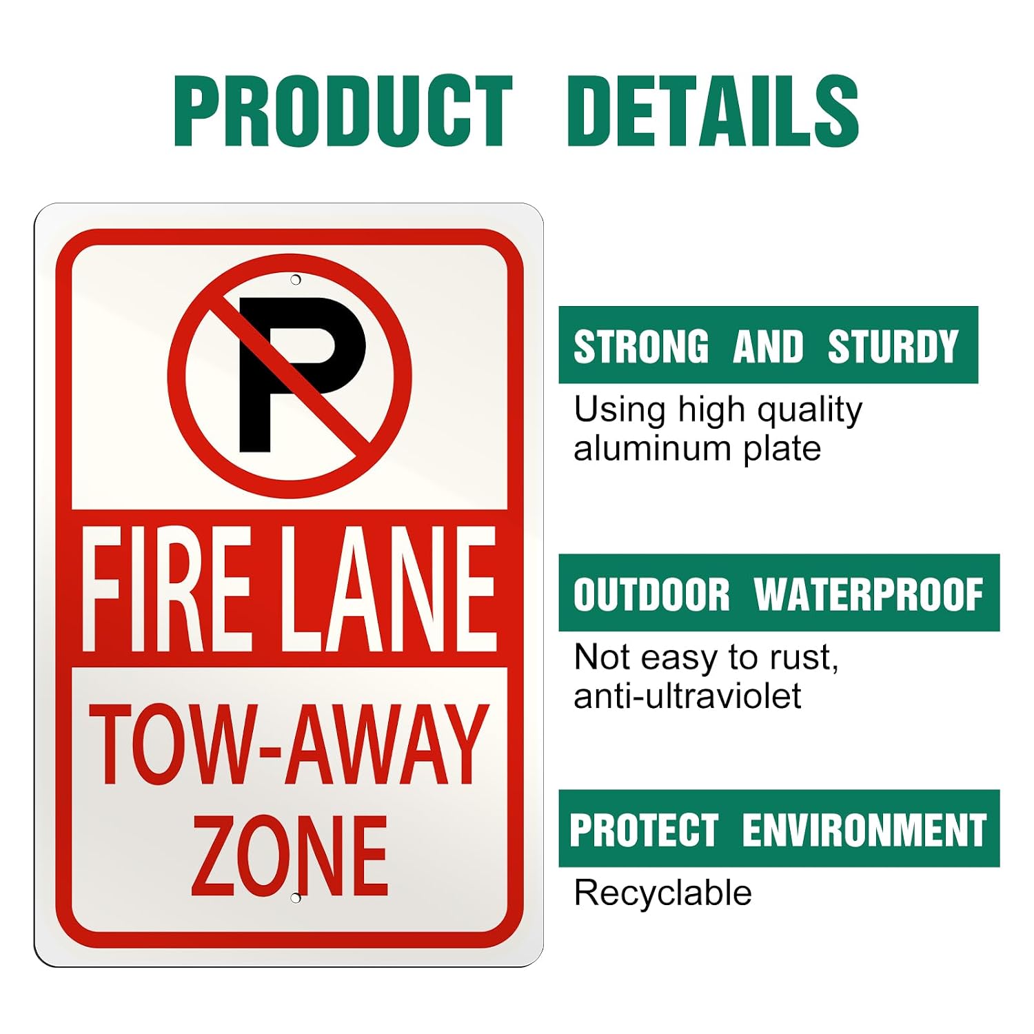 10 Pcs White Metal Blank Sublimation Aluminum Signs, 12 x 18 in | Custom Parking Sign Blanks, Yard Garden Outdoor