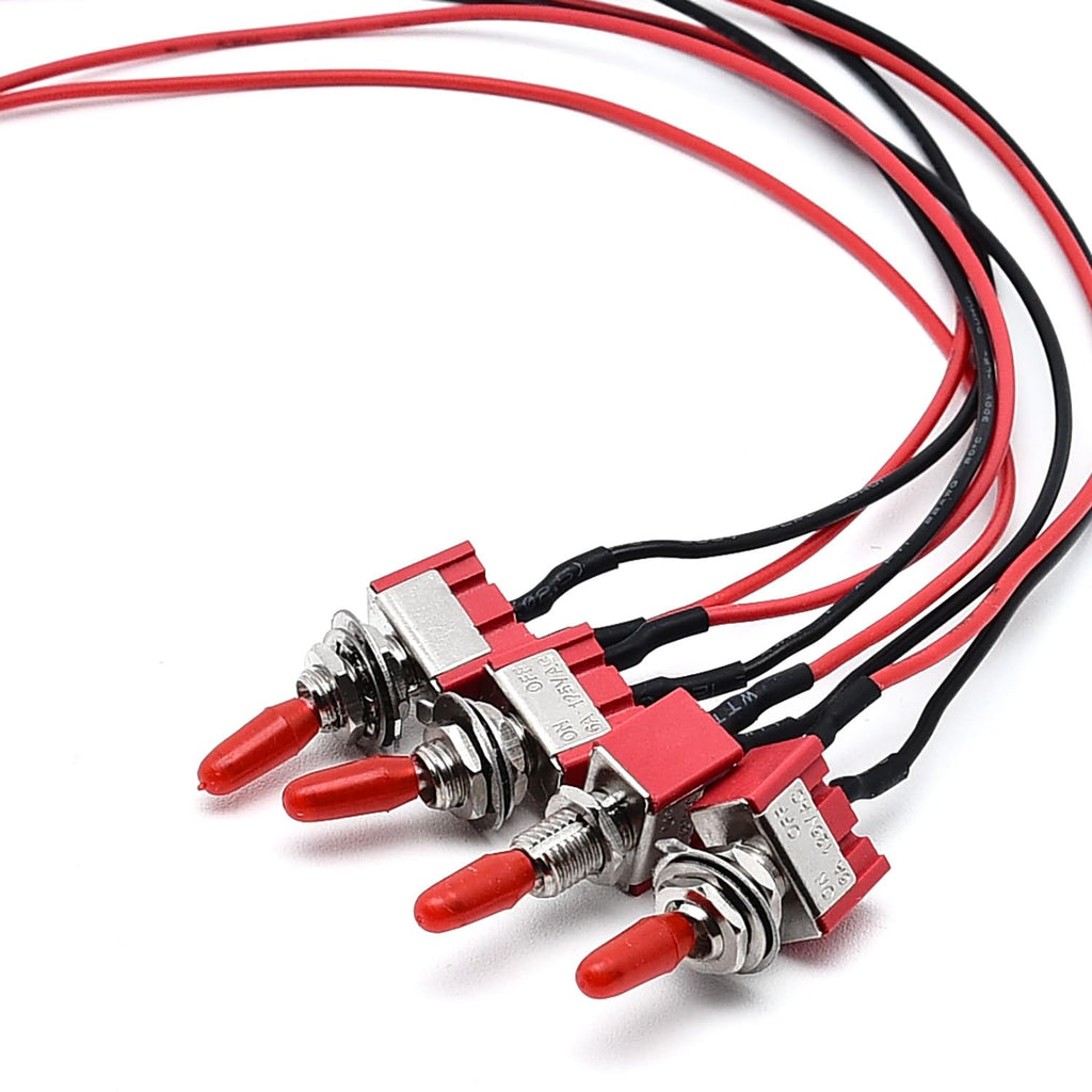 Surf Turtle 4Pcs Mini 2Pin 2Position Latching On Off Toggle Switch