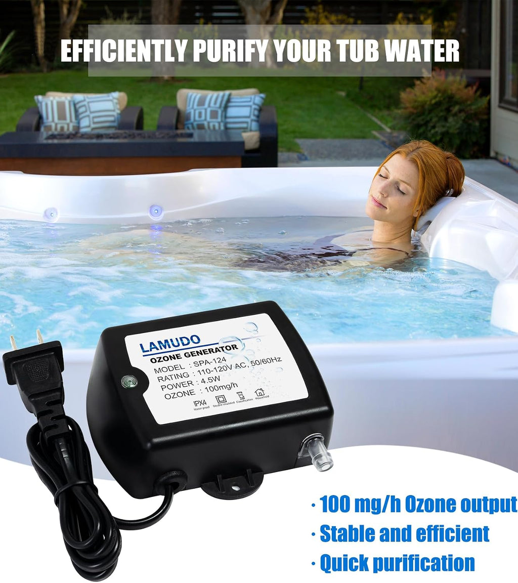 Upgraded Ozone Generator for Hot Tubs and Cold Plunge