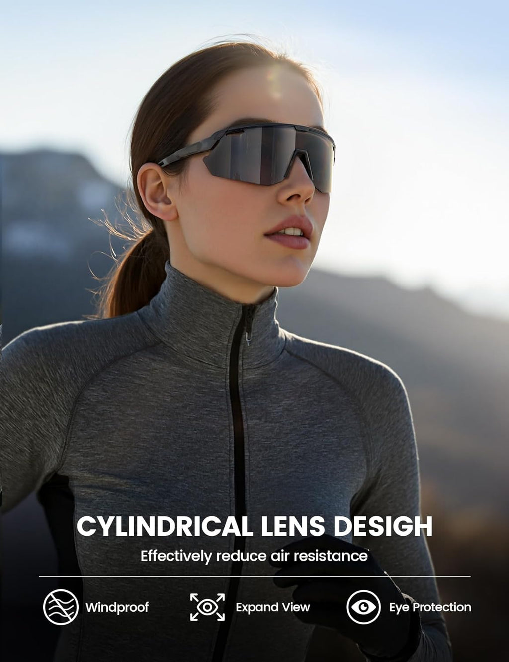 24g Polarized Sports Sunglasses for Men Women - UV400 Protection Sun Glasses for Baseball Running Cycling Fishing