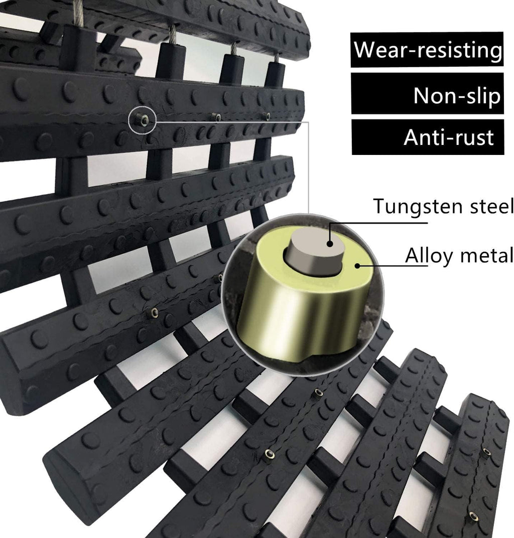 Tire Traction Mat, Portable Emergency Devices for Snow, Ice, Mud, and Sand Used to Car, Truck, Van or Fleet Vehicle
