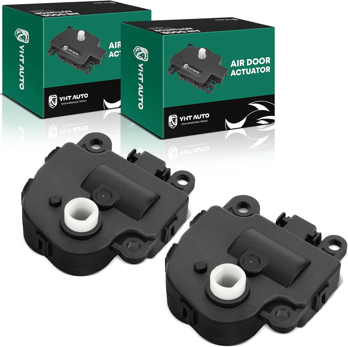 YHTAUTO HVAC Blend Door Actuator for Chevy & Buick & Cadillac, Set of 2