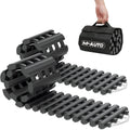 2 Pack Tire Traction Mats for Snow Portable Recovery Tracks for Vehicle in Mud, Snow, Ice, and Sand, 32" Coilable