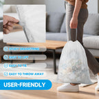 180 Ct 2.6 Gal Drawstring Small Trash Bags, Unscented for Bathroom