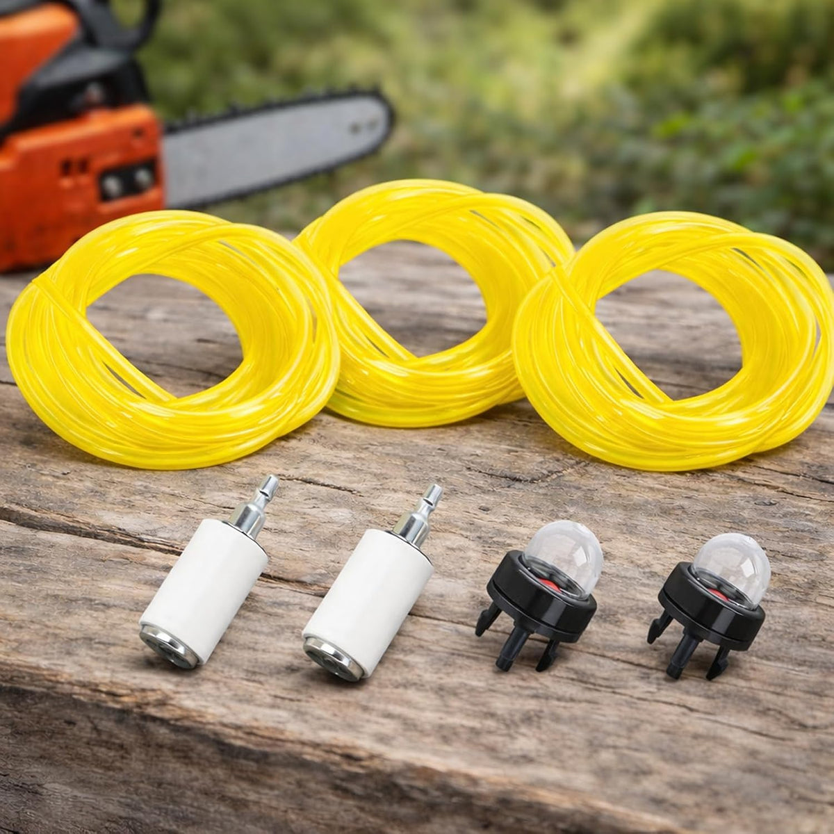 Podoy Fuel Line Kit with Primer Bulb & Fuel Filter for Small Engine Repair