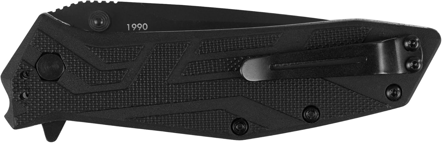Brawler Pocket Knife, All-Black, 3 Inch Tanto Blade