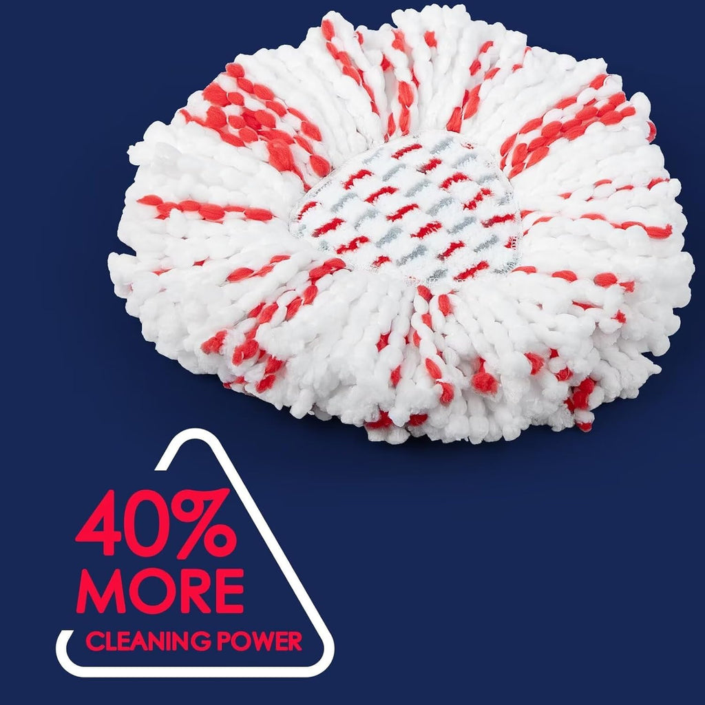 Spin Mop Replacement Heads Compatible with O-Cedar EasyWring 1-Tank System - Microfiber Mop Head Refills for Deep