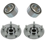 TRQ 2 Piece Front Wheel Bearing & Hub Kit Set