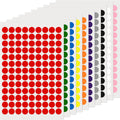 10 Colors Round Stickers 1/2 Inch Removable Vinyl Dot Label 1170 PCS