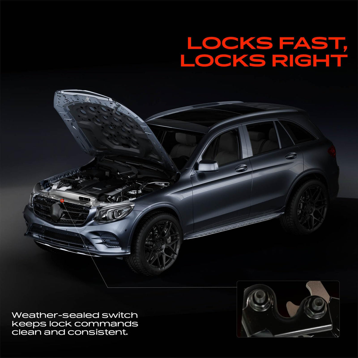A-Premium Front Left Driver Hood Latch Lock Assembly