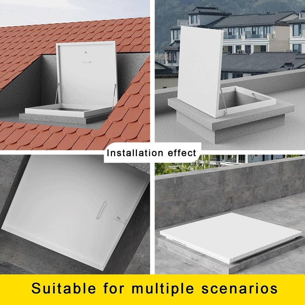 Basement Window Aluminum Alloy Roof Skylight Rain Cover Cover Plate Inspection Port Roof/Stairway Skylight Windows