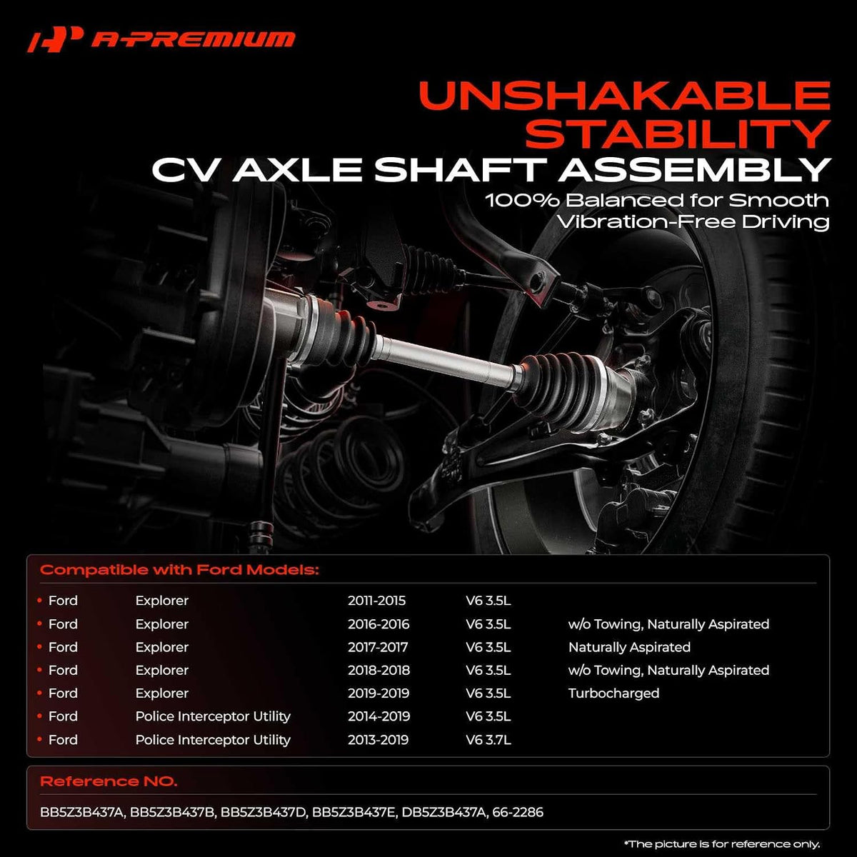 A-Premium Front Left Driver Side CV Axle Shaft Assembly