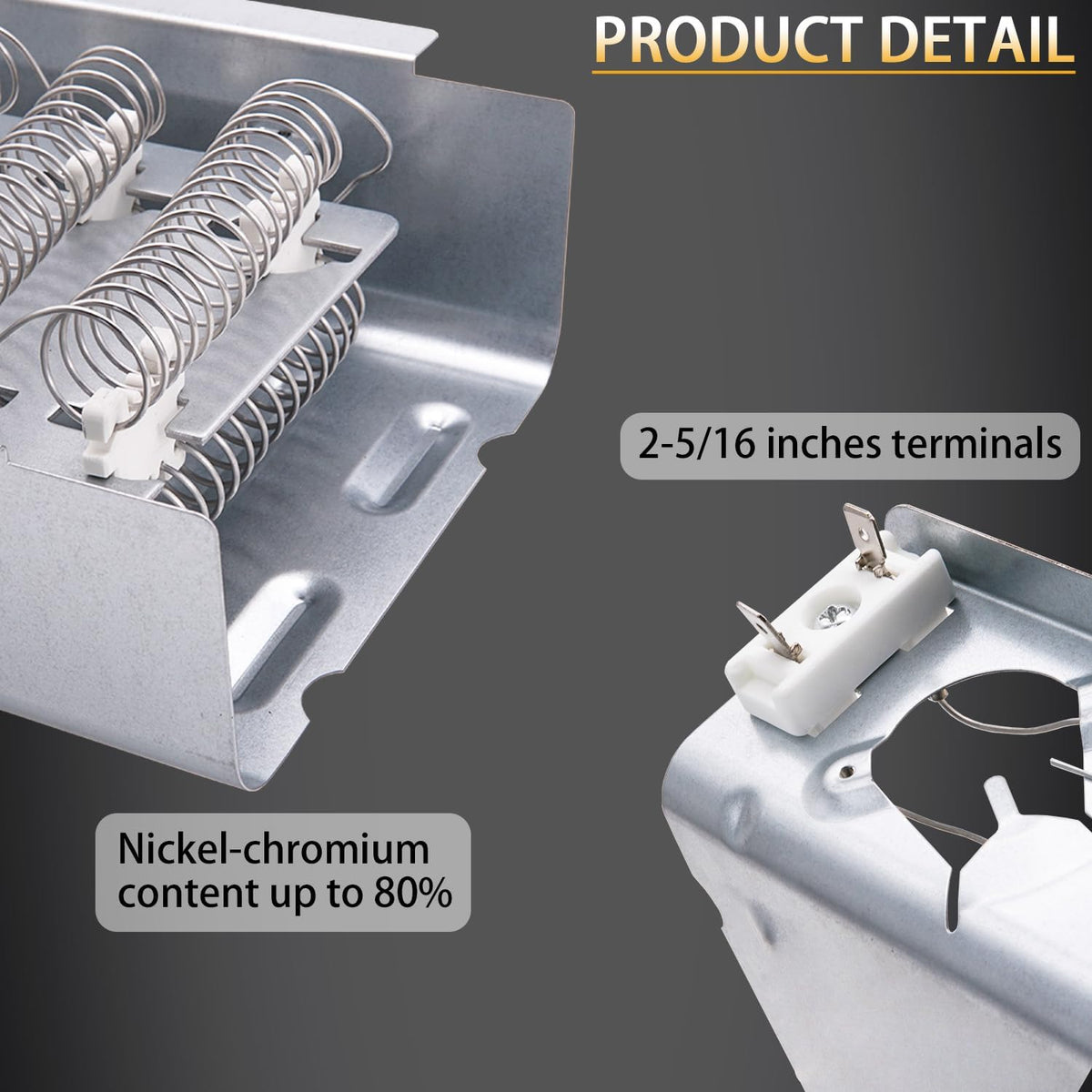 MEDC200XW3 MEDC215EW0 MEDC300XW0 Dryer Heating Element for Maytag