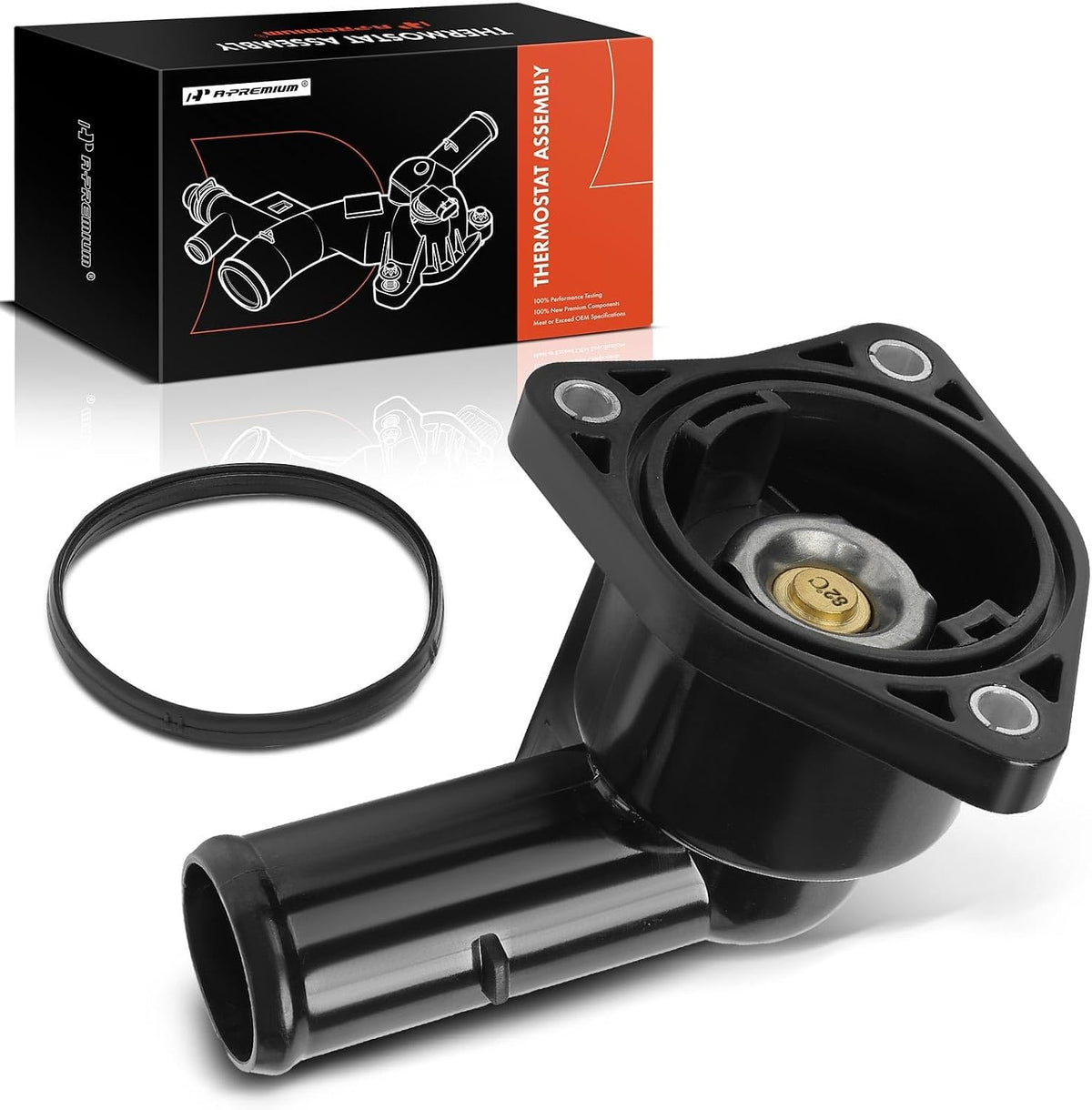 A-Premium Engine Coolant Thermostat Housing Assembly with Seal