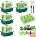 Seed Starter Tray, 48 Cells Indoor Seed Starter Kit, Flexible Silicone Designed Seedling Starter Trays, Germination