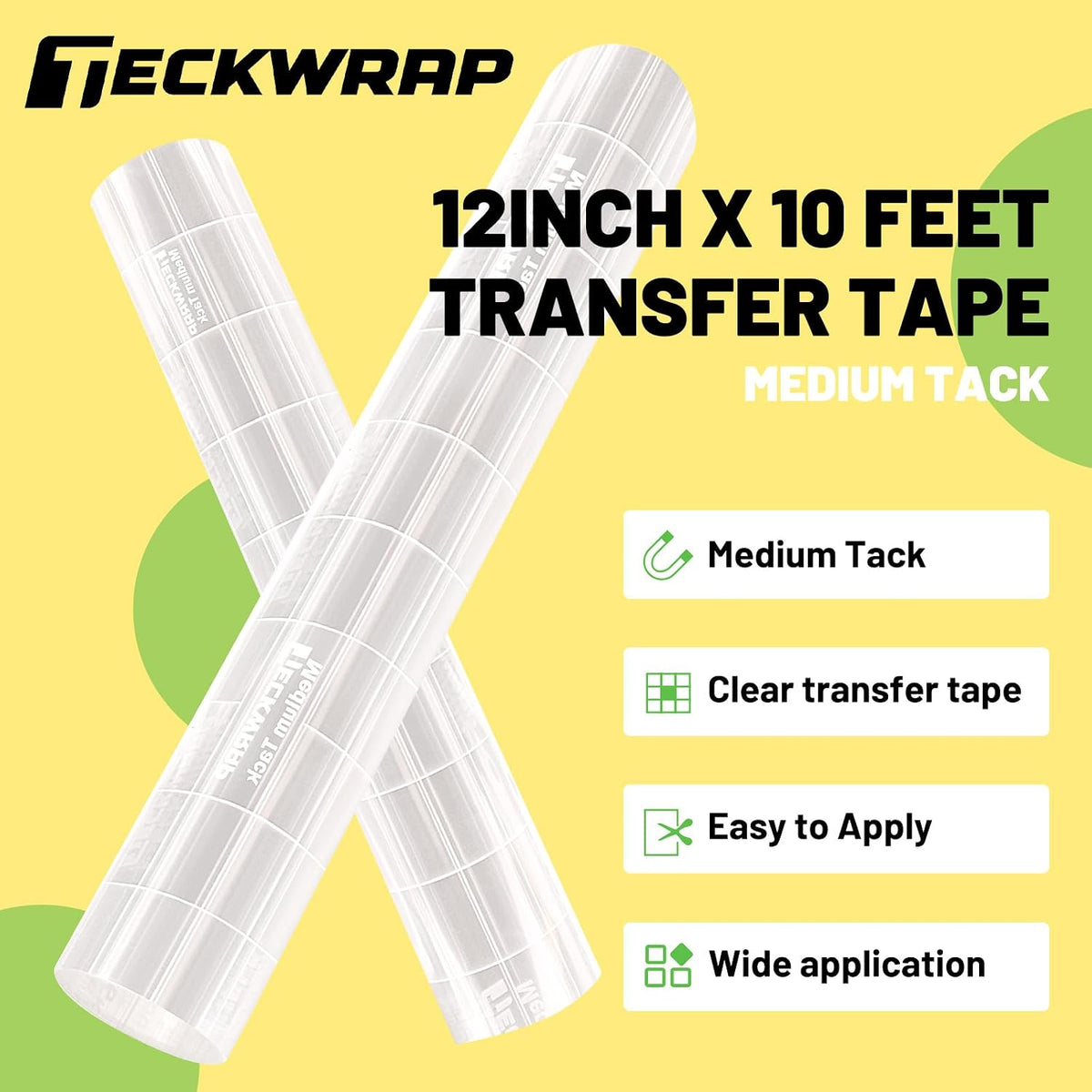 Clear Transfer Tape for Vinyl -12INCH x 10 FT