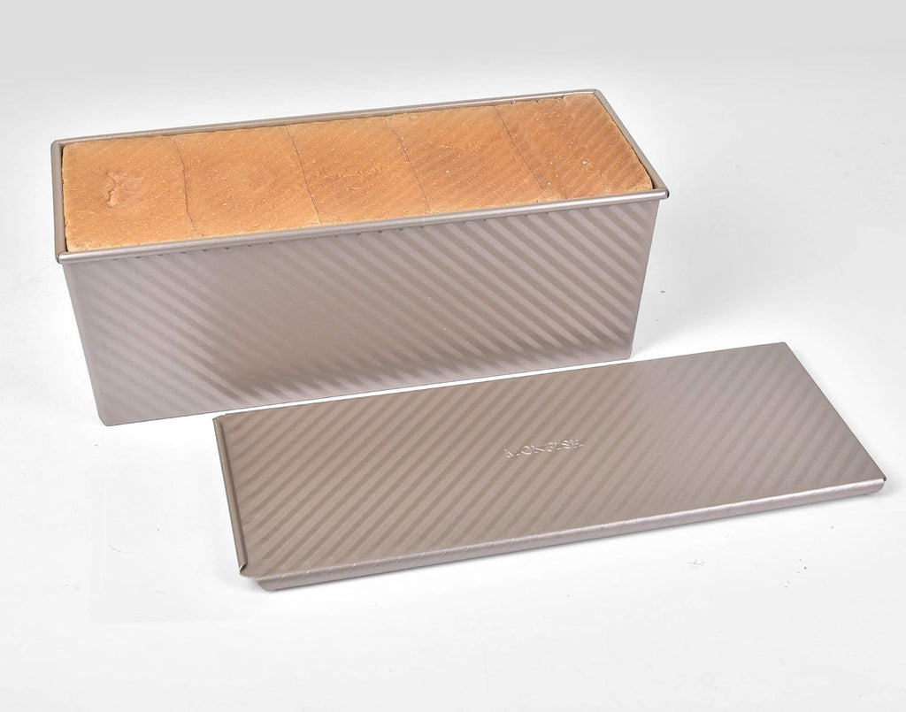 Large Loaf Pan w Lid Pullman Bread Pan Aluminized Steel