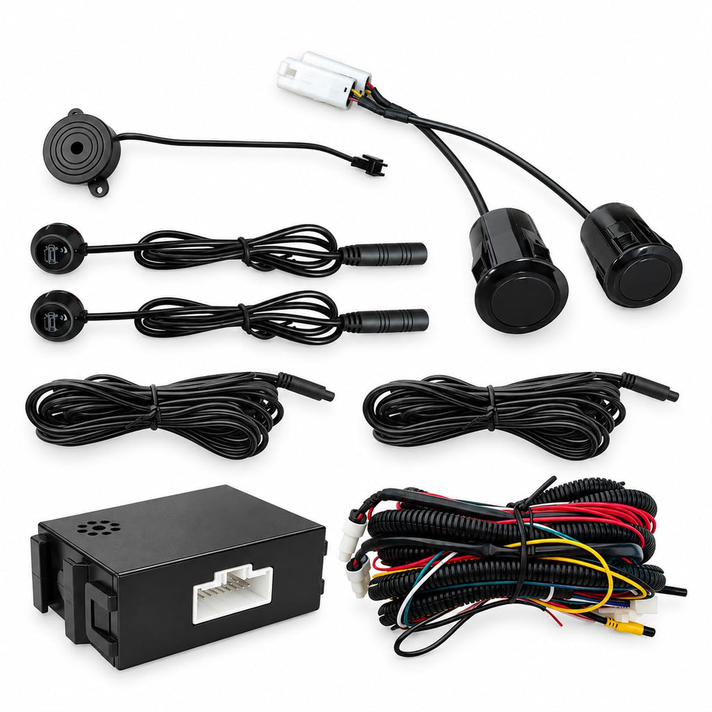 Riloer Blind Spot Sensor Ultrasonic Detection System with LED Alert Black