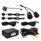 Riloer Blind Spot Sensor Ultrasonic Detection System with LED Alert Black
