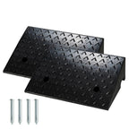 2 Pack Heavy Duty Rubber Curb Ramp, 5 Inch Rise Height