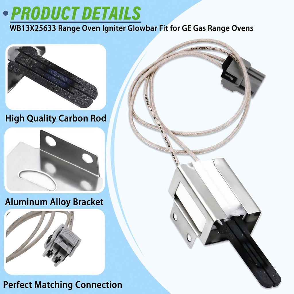 WB13X25633 Range Oven/Stove Range Igniter Glowbar Fit for G.E PGS960SEL4SS