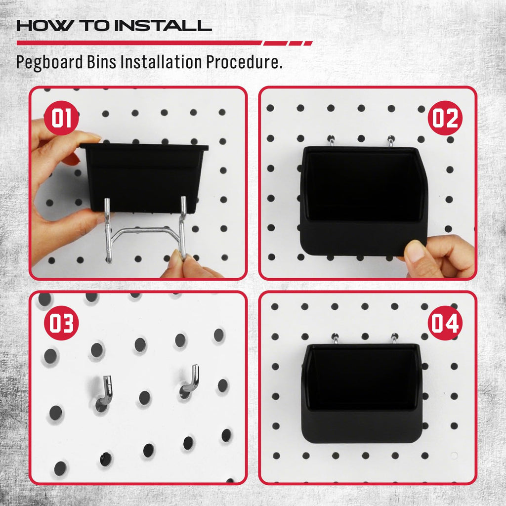 Ultimate 121-Piece Pegboard Hooks Set, Pegboard Accessories with Metal Hooks, Durable Peg Board Organizer