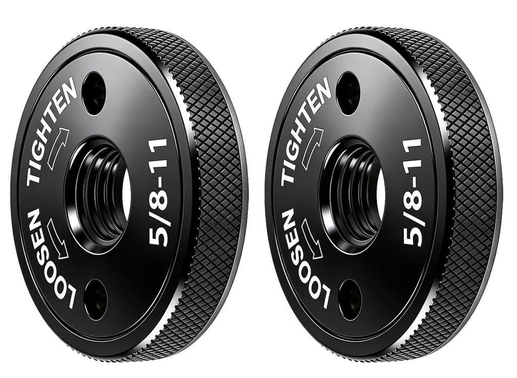 Angle Grinder Nut 5/8"-11, 2 PCS Self-Locking Flange Nuts