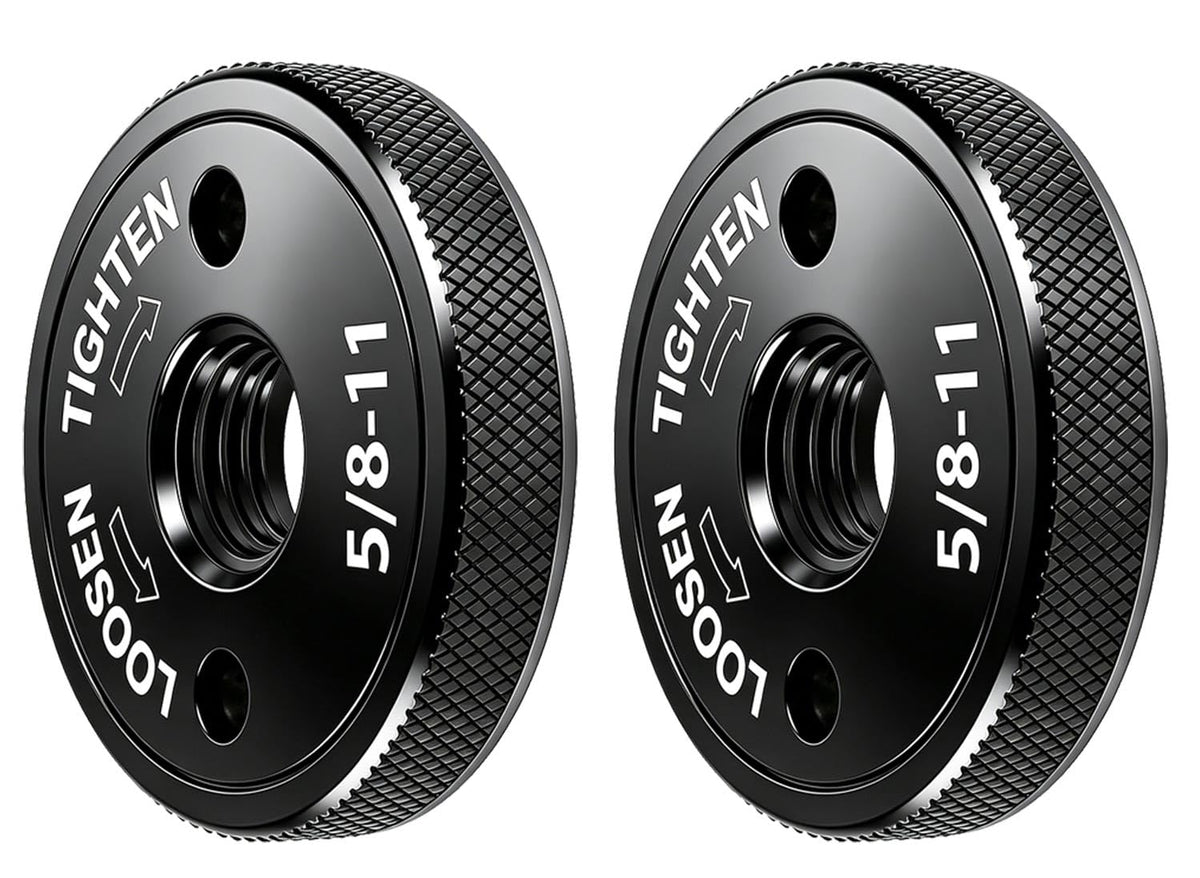 Angle Grinder Nut 5/8"-11, 2 PCS Self-Locking Flange Nuts
