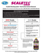20064 Scaletec Plus Calcium Pool Descaler, Iron and Scum Remover & Preventative, 64. Fl. Oz Bottle