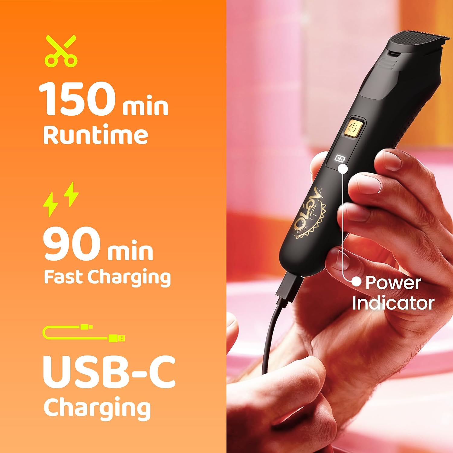 Electric Beard Trimmer for Men,Nose Hair Trimmer & Men's Electric Razor 10-in-1 Grooming Kit Cordless Shaver