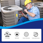 7.5 Mfd Capacitor 370V/440V Oval Run Start Capacitor for AC Motor Run or Fan Start and Cool or Heat Pump Air Conditioner