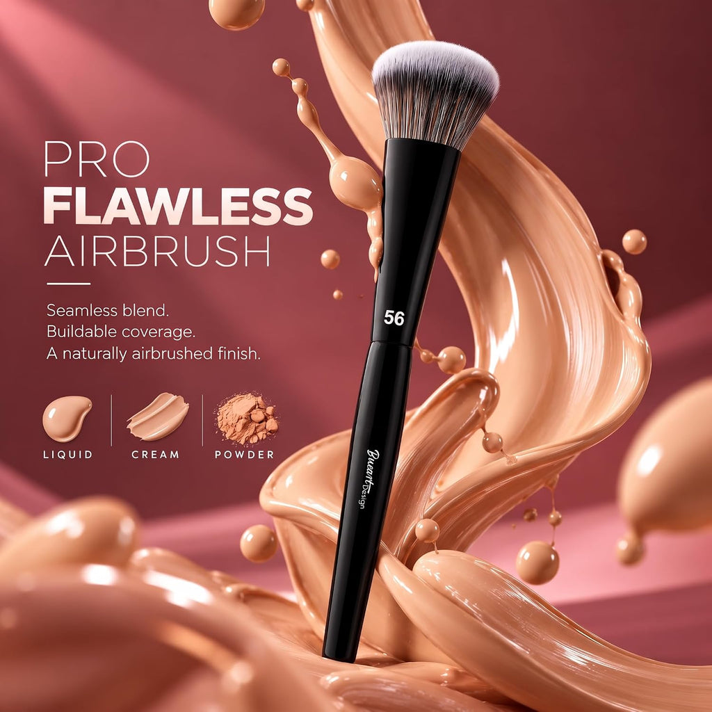 Foundation Brush for Liquid Makeup, Buffing Makeup Brush 56