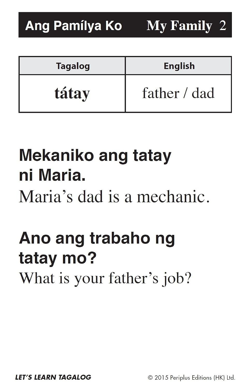 Let's Learn Tagalog Kit: A Fun Guide for Children's Language Learning (Flash Cards, Audio, Games & Songs, Learning