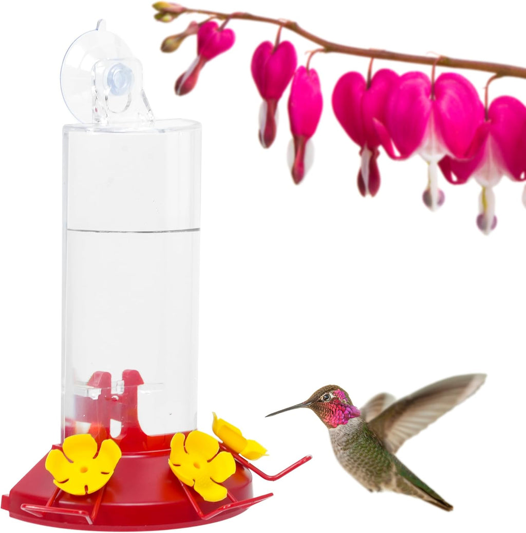 Window Mount Hummingbird Feeder, 8 oz Nectar Capacity