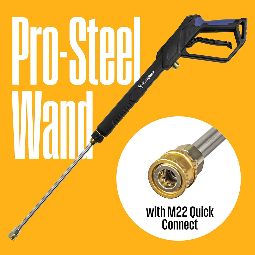 WPX2700e Electric Pressure Washer, 2700 Max PSI and 1.76 Max GPM, Induction Motor, Onboard Soap Tank, Spray Gun and