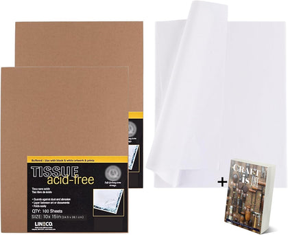 Buffered Acid Free Interleaving Archival Tissue Paper - 2 Pack 10" X 15” Archival Paper Extends Life of Photos