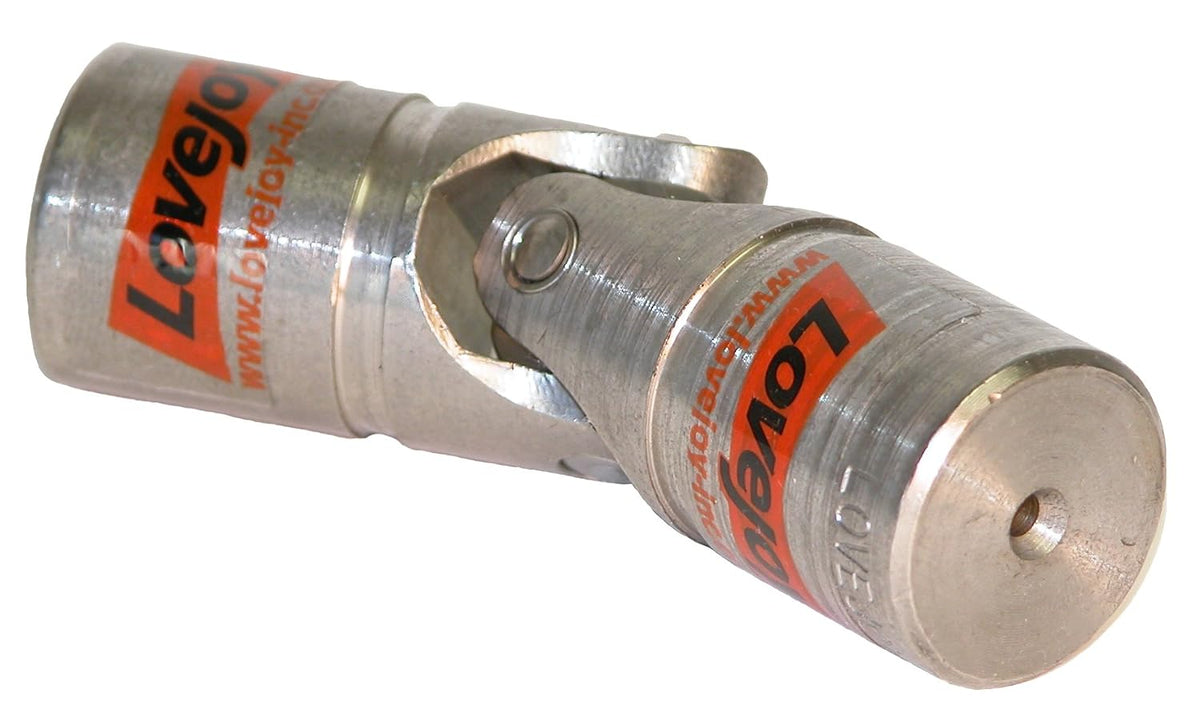 Lovejoy Size D8 Universal Joint, Stainless Steel 303, Solid Bore, 1.25" Outer Diameter, 3.75" Overall Length