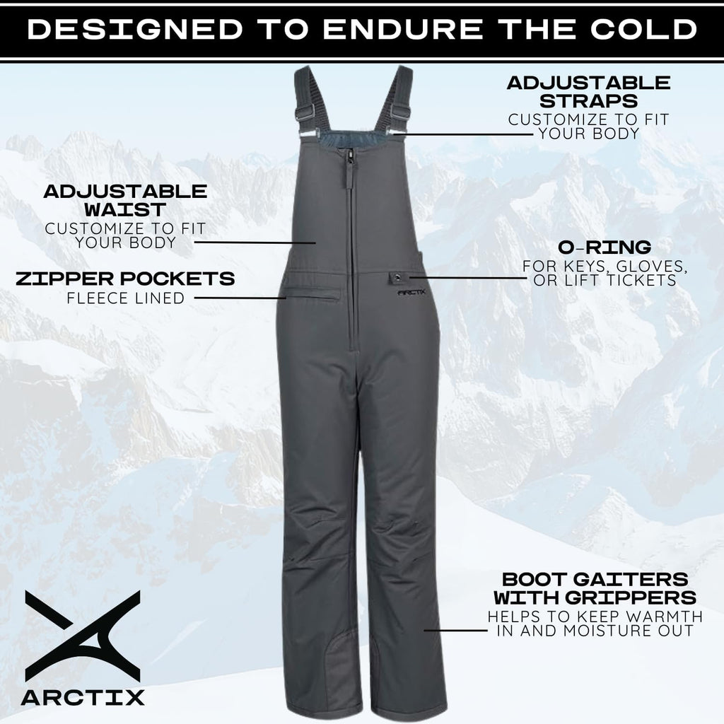 Kids Insulated Snow Bib Overalls