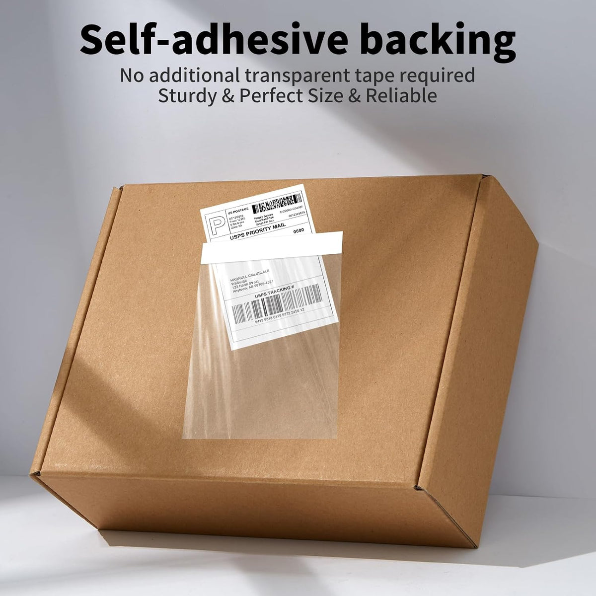 4.5'' X 5.5'' Packing List Envelopes Clear Self-Adhesive Top Loading Mailing Packing List Pouches Shipping Label