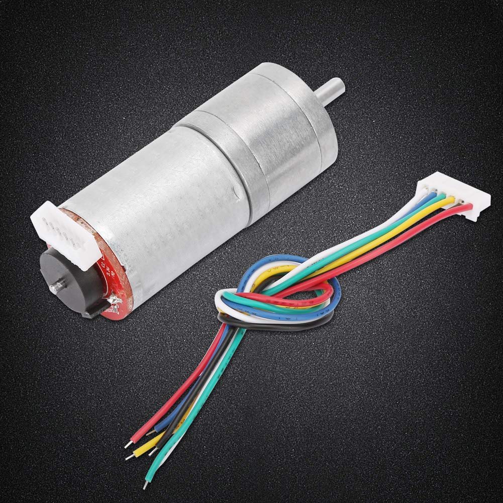 WALFRONT DC Gear Motor Speed Reduction DC Motor, 12V (RPM 60)