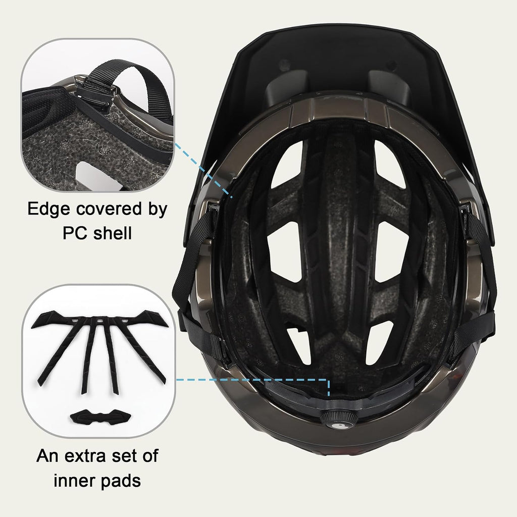 Bike Helmet for Adults & Youth, 2 Sizes for Men Women Boys Girls | Lightweight Mountain Bicycle Helmet with