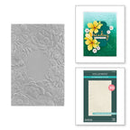3D Embossing Folder 5.5"x8.5" - Four Petal Floral
