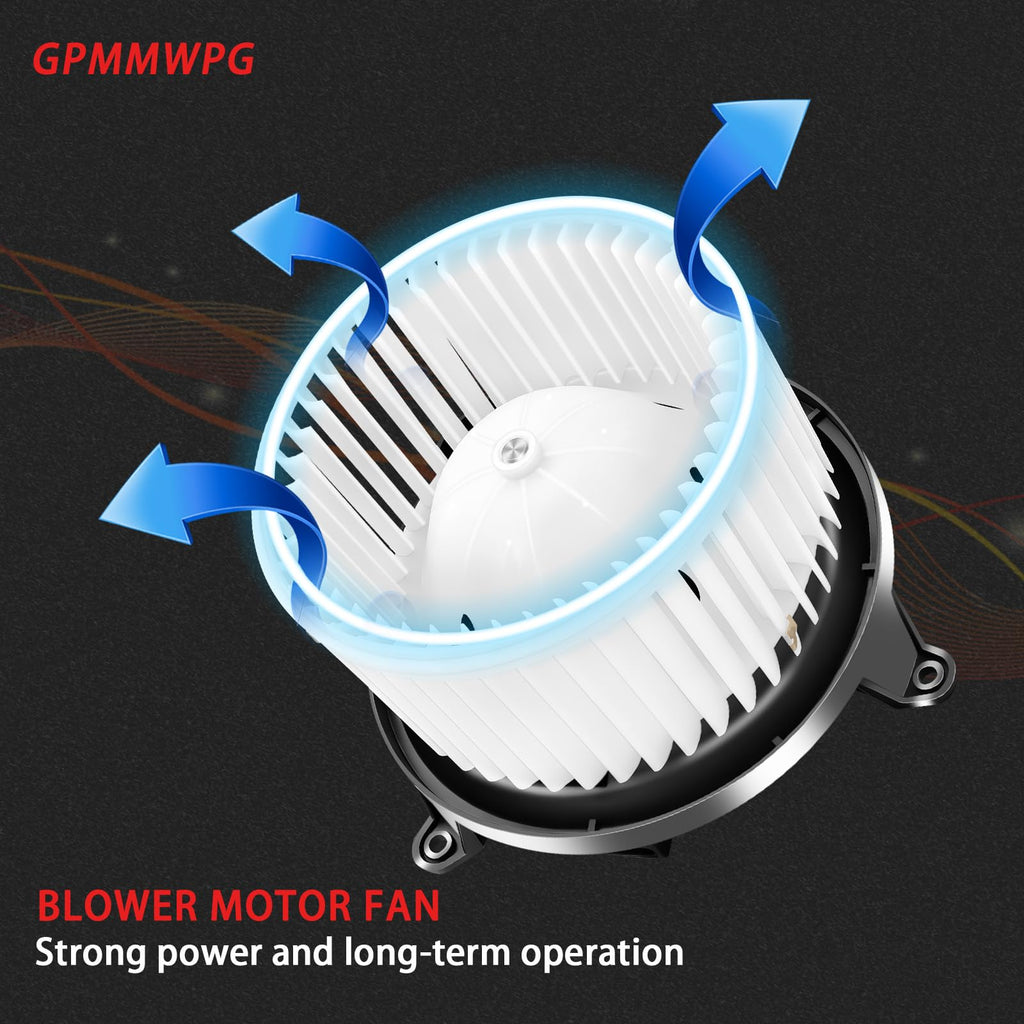 GPMMWPG 700101 Front HVAC Heater Blower Motor Fan Compatible with Chevy/GMC