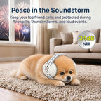 Upgraded Dog Ear Muffs for Fireworks & Thunder Calming, Adjustable Noise Cancelling for Small Dogs, Hearing