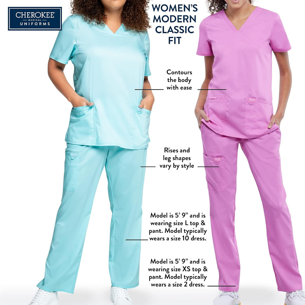 Rev Tech Warm Up Scrub Jacket for Women Zip Front 4 Pockets